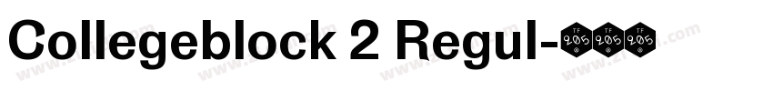 Collegeblock 2 Regul字体转换